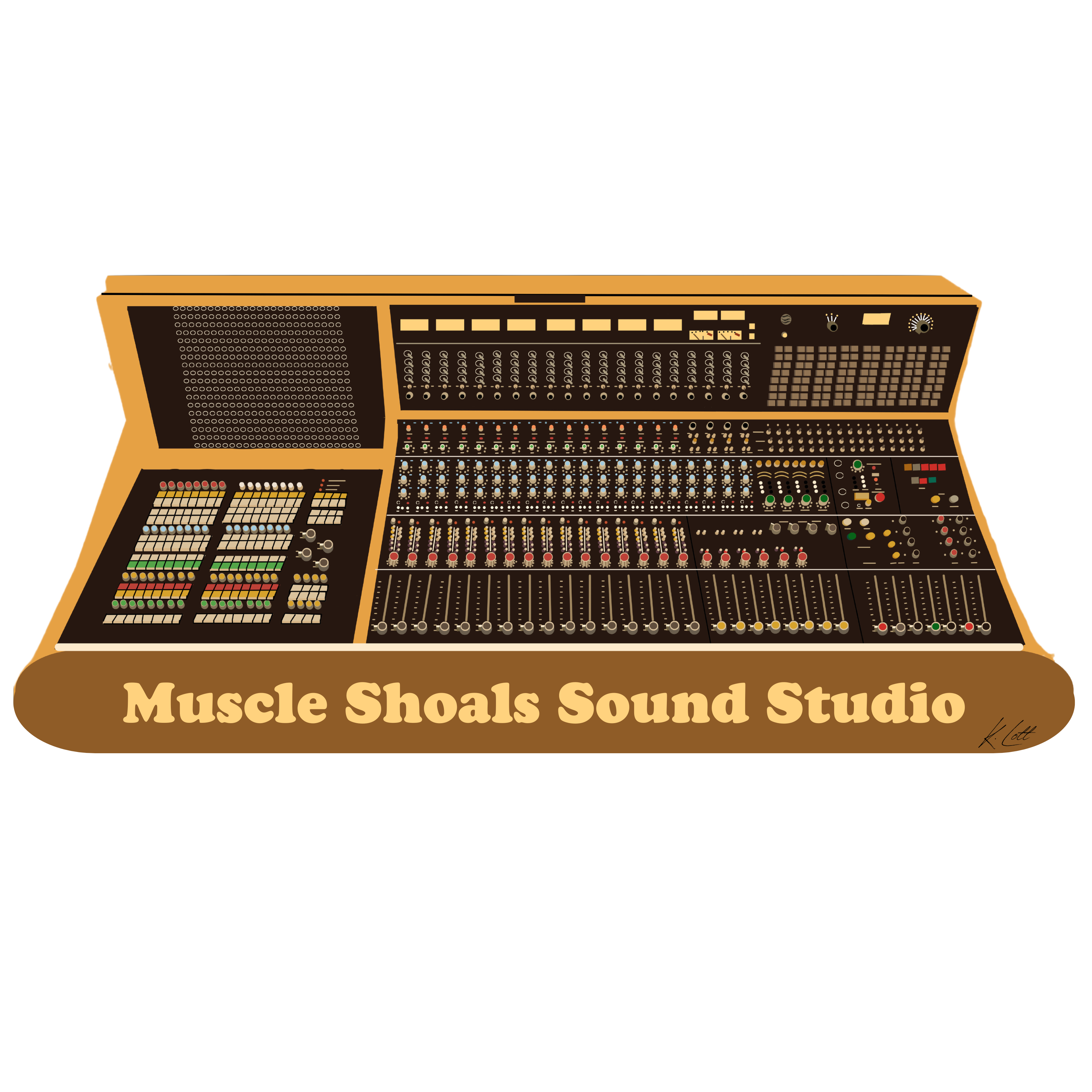 API Console Magnet – Muscle Shoals Sound Studio