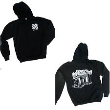Vintage Black Hoodie Front Only