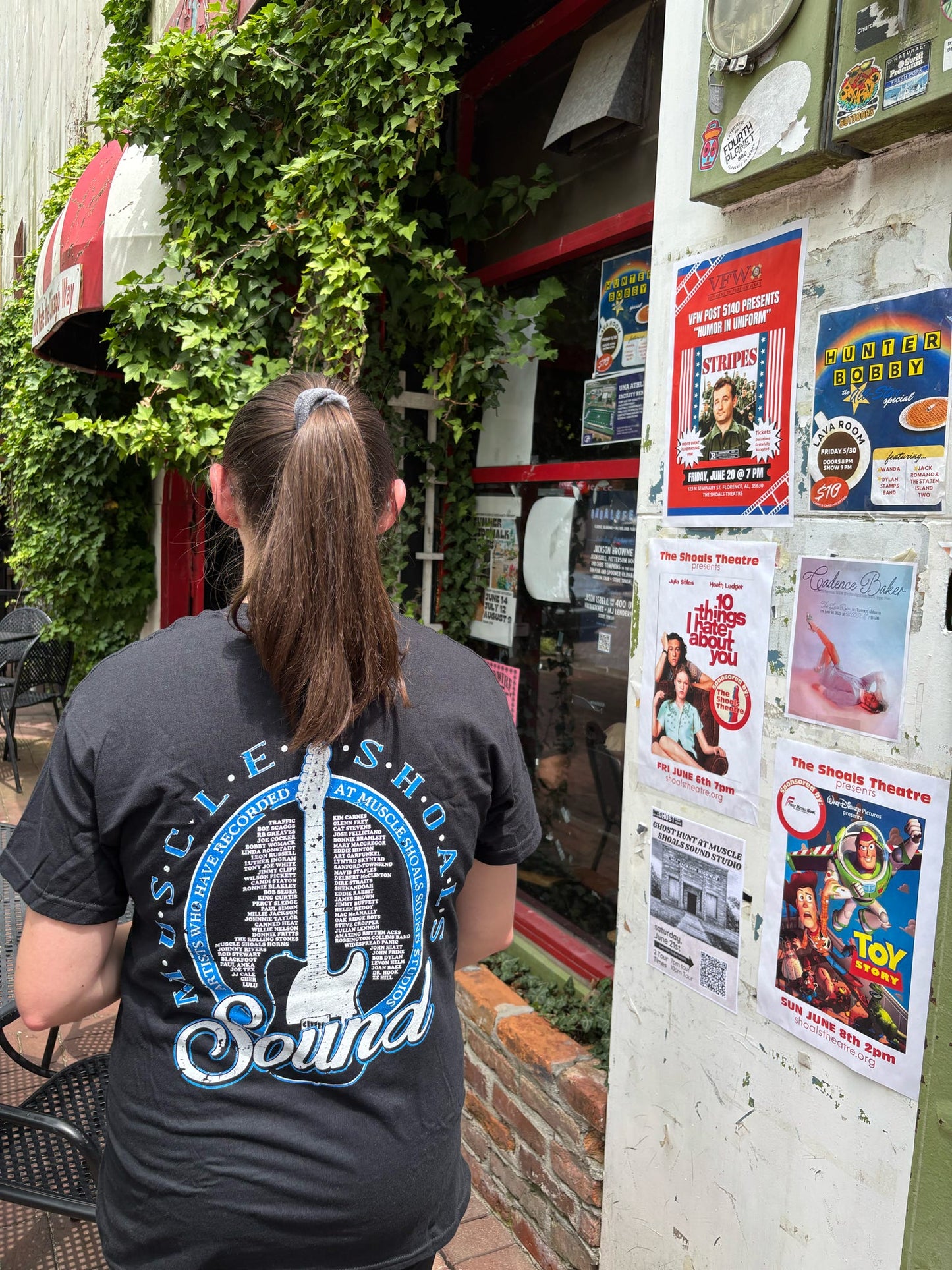 3614 Jackson Highway T-shirt with Artist List on back