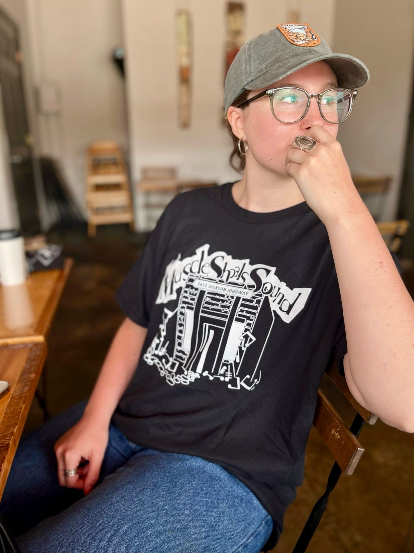 Black Vintage Muscle Shoals Sound T-shirt