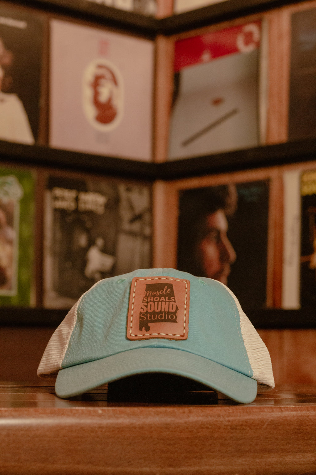 Light Blue MSS Leather Patch Hat