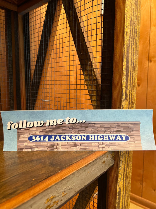 Follow Me to 3614 Bumper Sticker