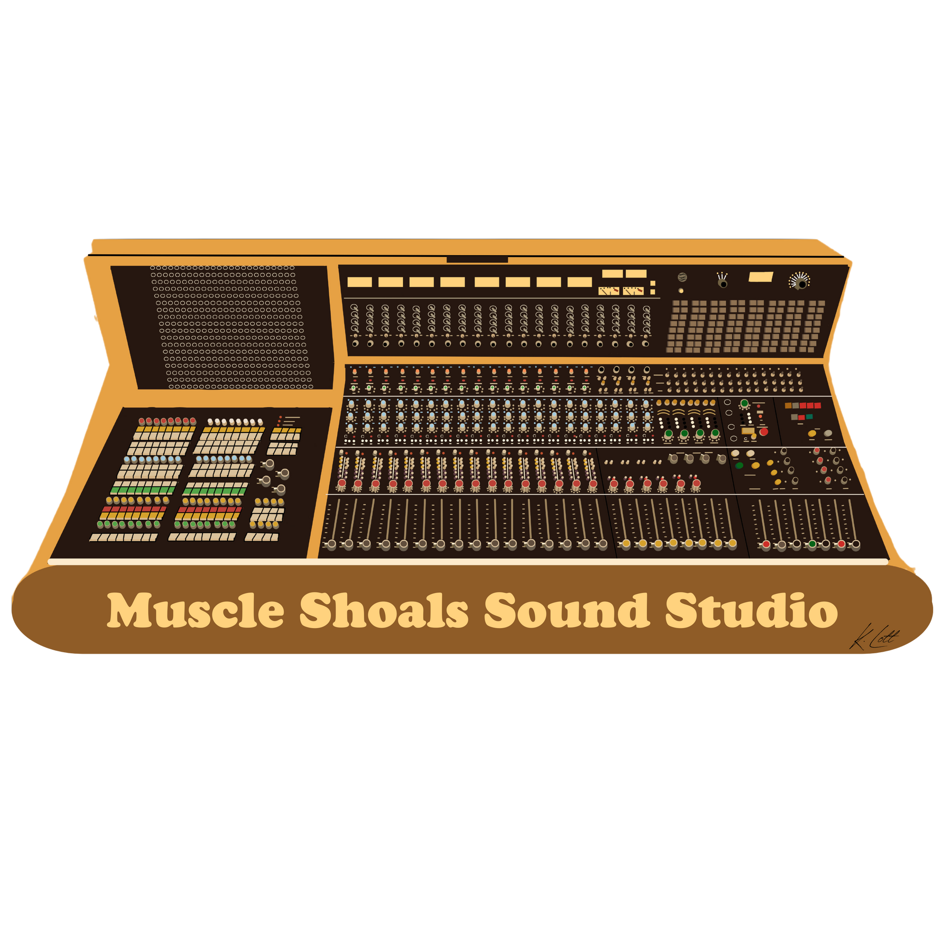 API Console Magnet – Muscle Shoals Sound Studio