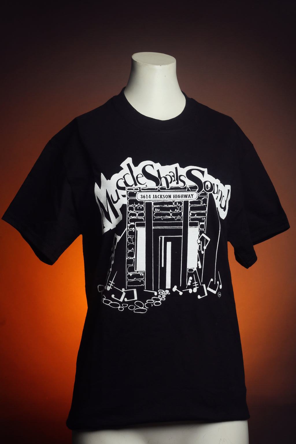 Black Vintage Muscle Shoals Sound T-shirt